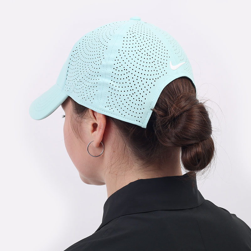 женская голубая кепка Nike AeroBill Heritage86 Women&#039;s Golf Hat BV1079-382 - цена, описание, фото 3